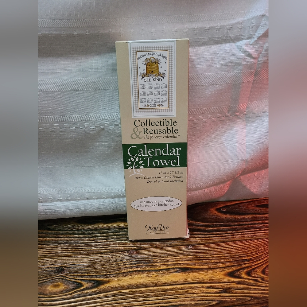 Kay Dee Designs 2025 Bee Kind Collectible Calendar Towel